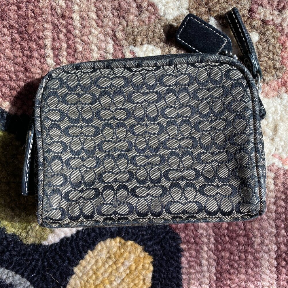 Coach Signature Jacquard Mini C’s Cosmetic Case - Picture 2 of 5